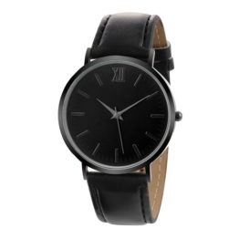Reloj negro extensible piel sintética caballero elegante R2368
